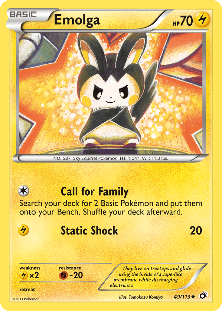 Emolga Pokémon card