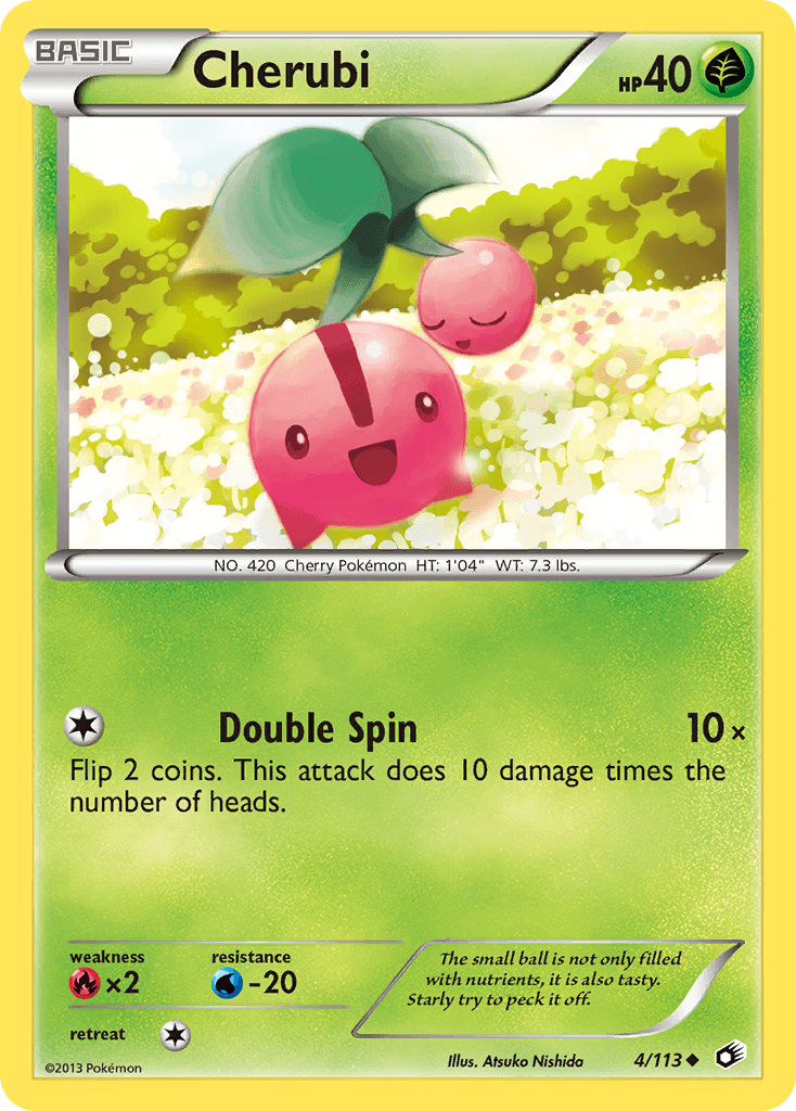 Cherubi Pokémon card