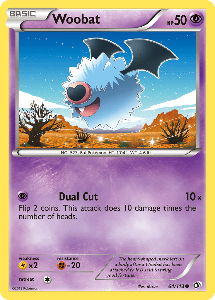 Woobat Pokémon card