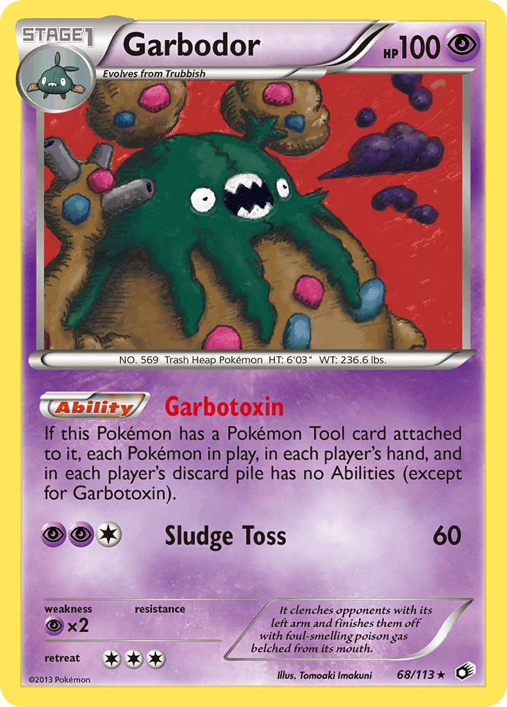 Garbodor Pokémon card
