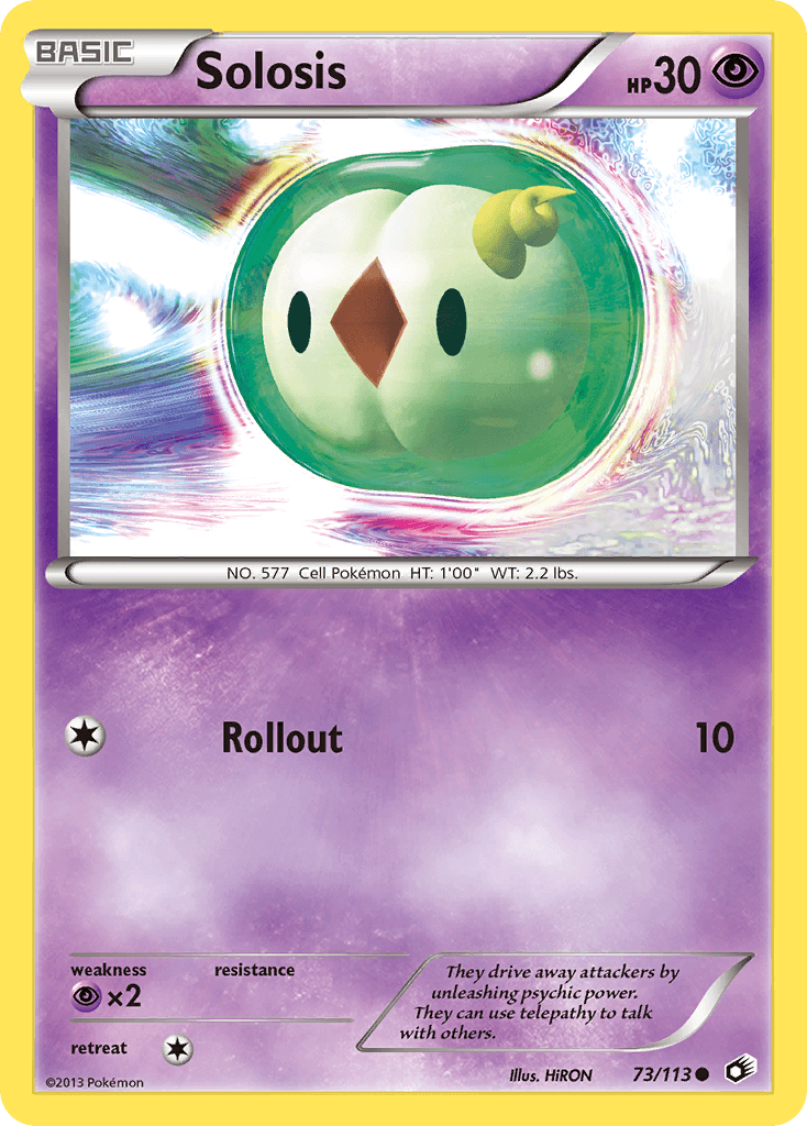 Solosis Pokémon card