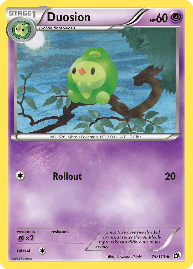Duosion Pokémon card