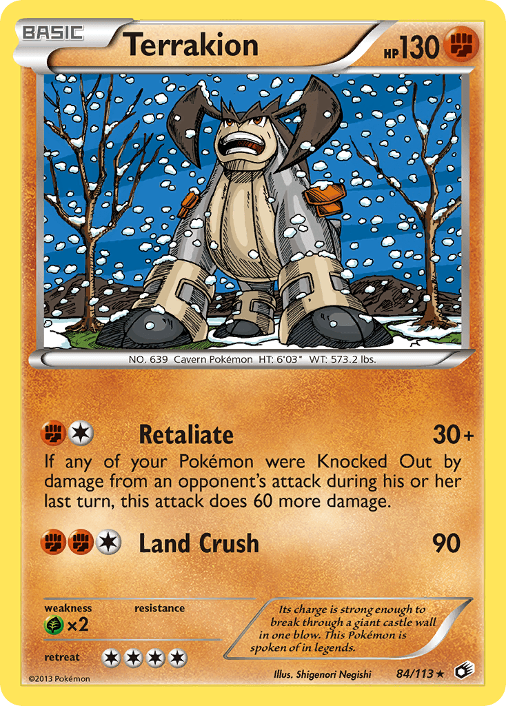 Terrakion Pokémon card