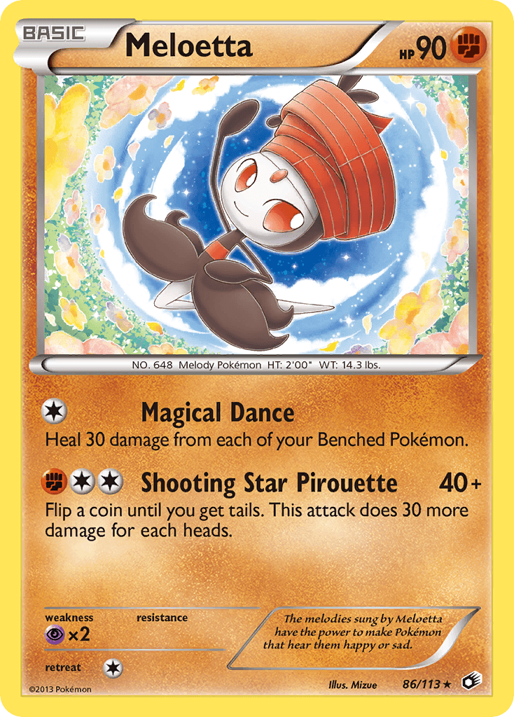 Meloetta Pokémon card