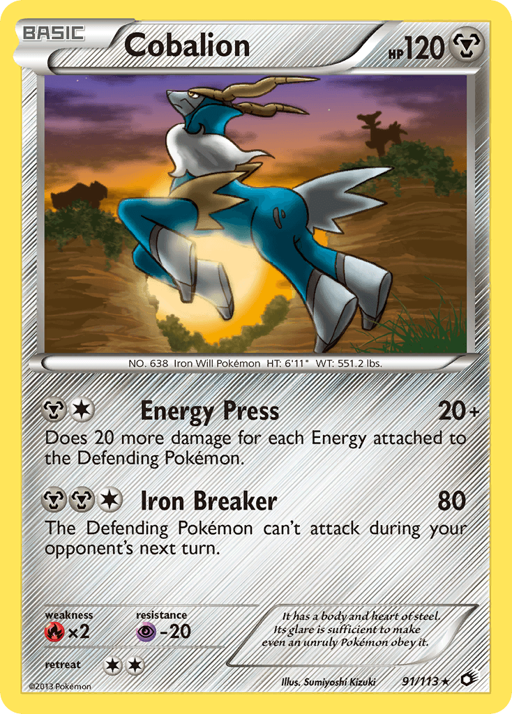 Cobalion Pokémon card