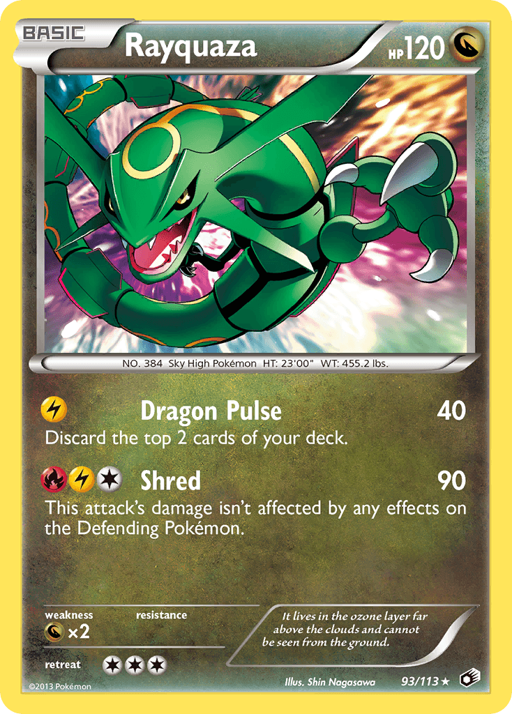 Rayquaza from Legendary Treasures