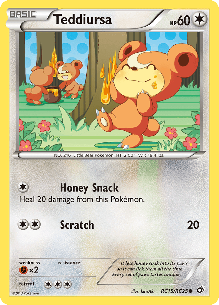 Teddiursa Pokémon card