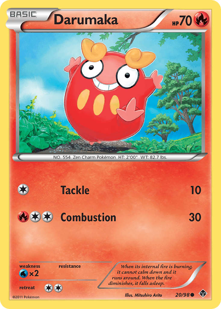 Darumaka Pokémon card