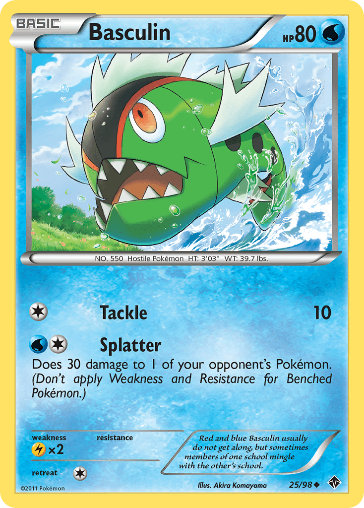Basculin Pokémon card