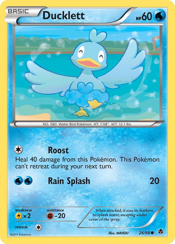 Ducklett Pokémon card