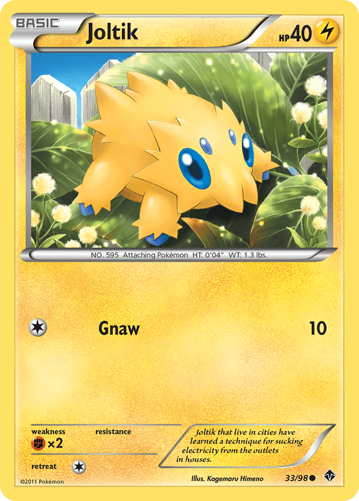 Joltik Pokémon card