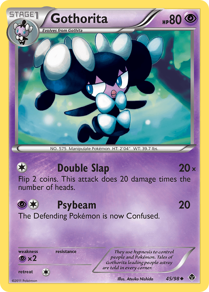 Gothorita Pokémon card