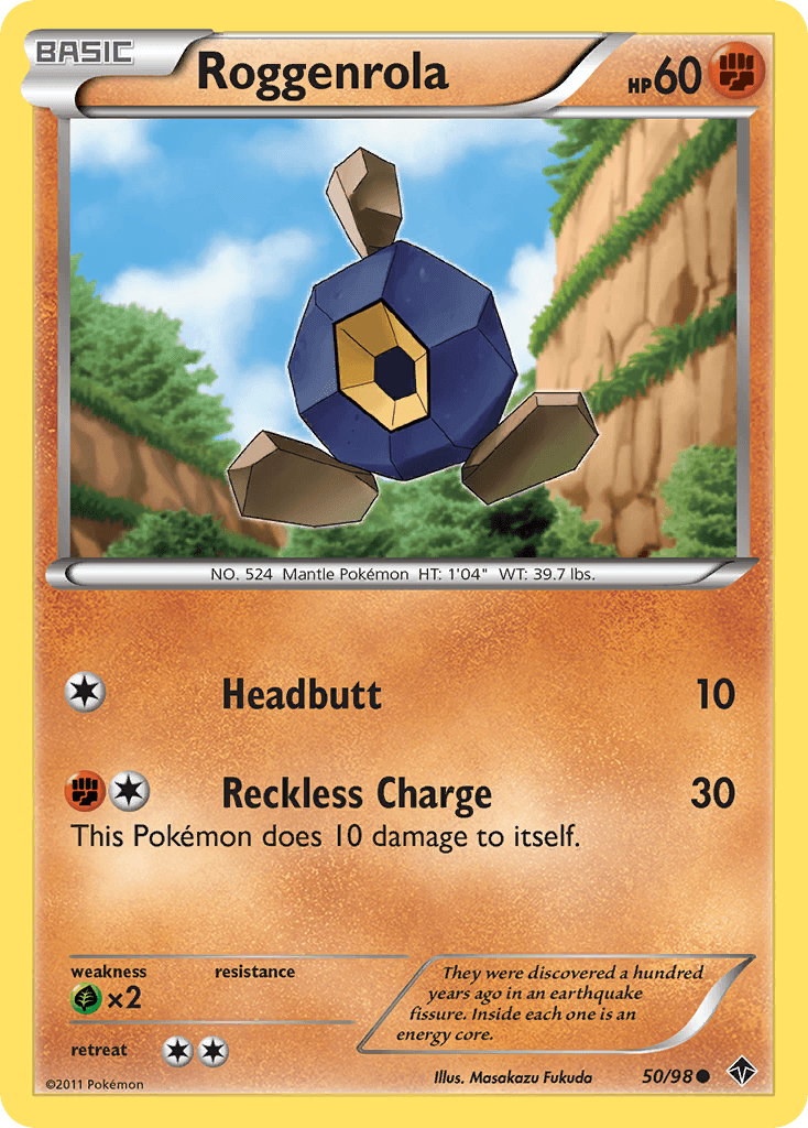 Roggenrola Pokémon card