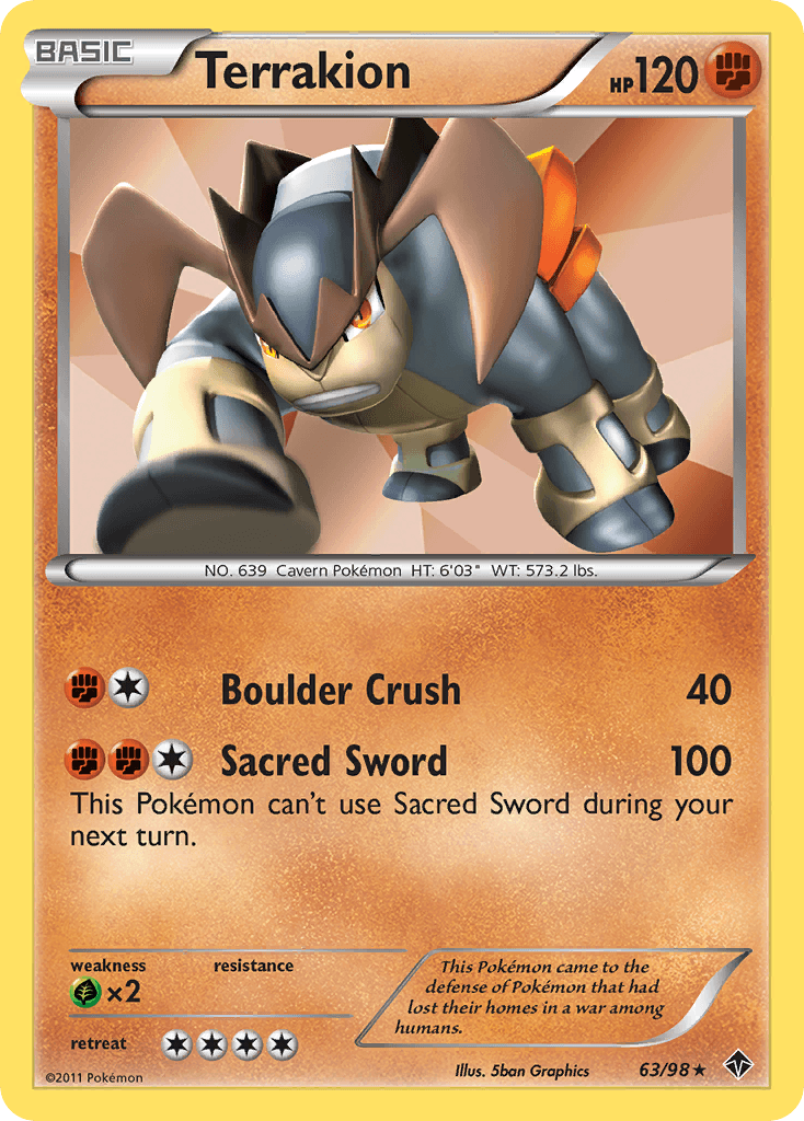 Terrakion Pokémon card