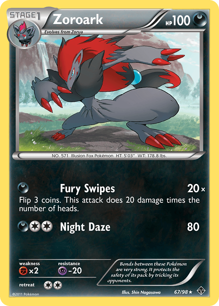 Zoroark Pokémon card