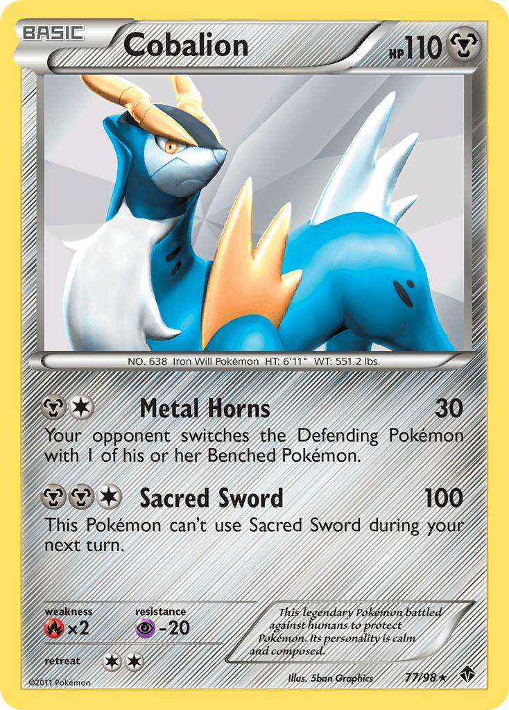 Cobalion Pokémon card