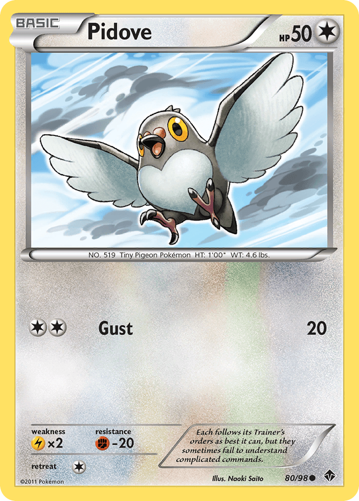Pidove Pokémon card