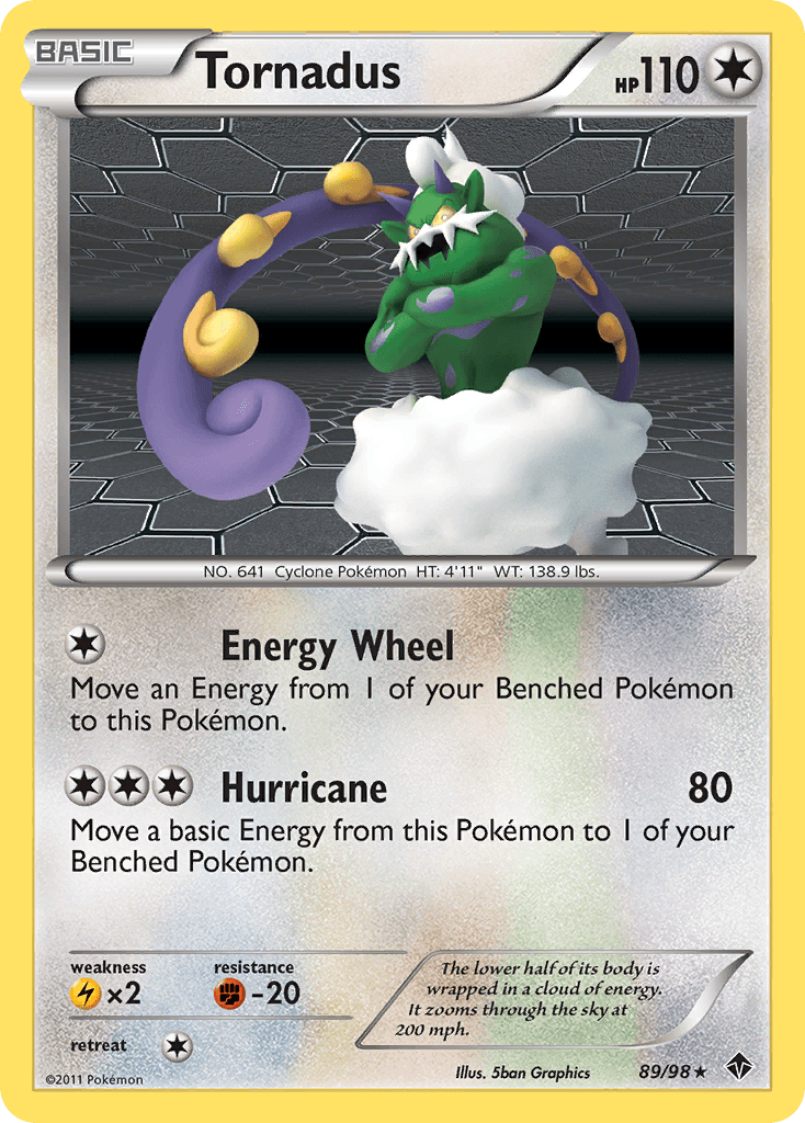 Tornadus Pokémon card