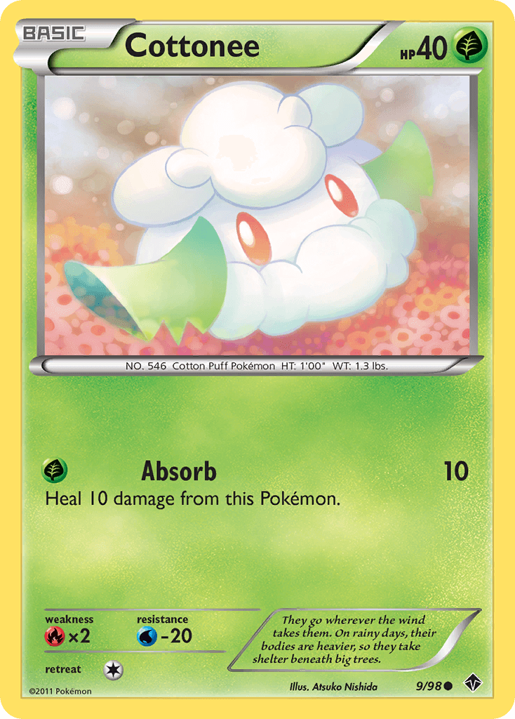 Cottonee Pokémon card