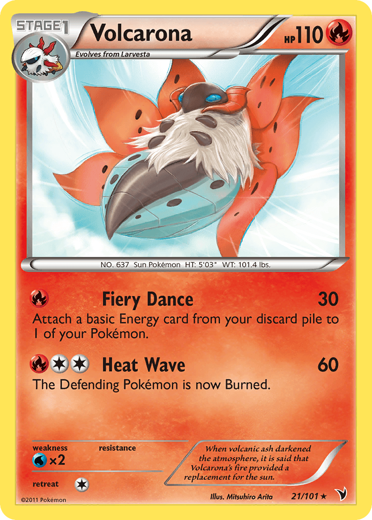 Volcarona Pokémon card