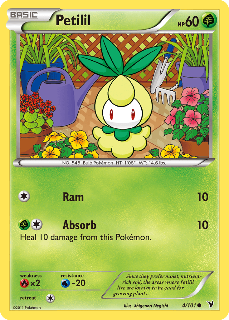 Petilil Pokémon card