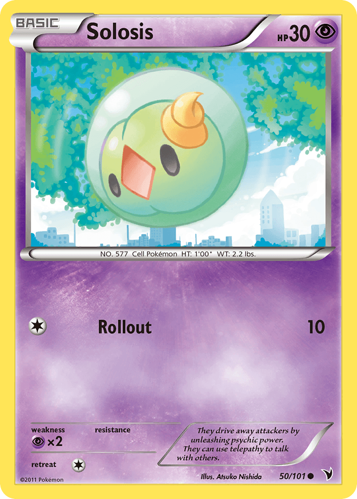 Solosis Pokémon card