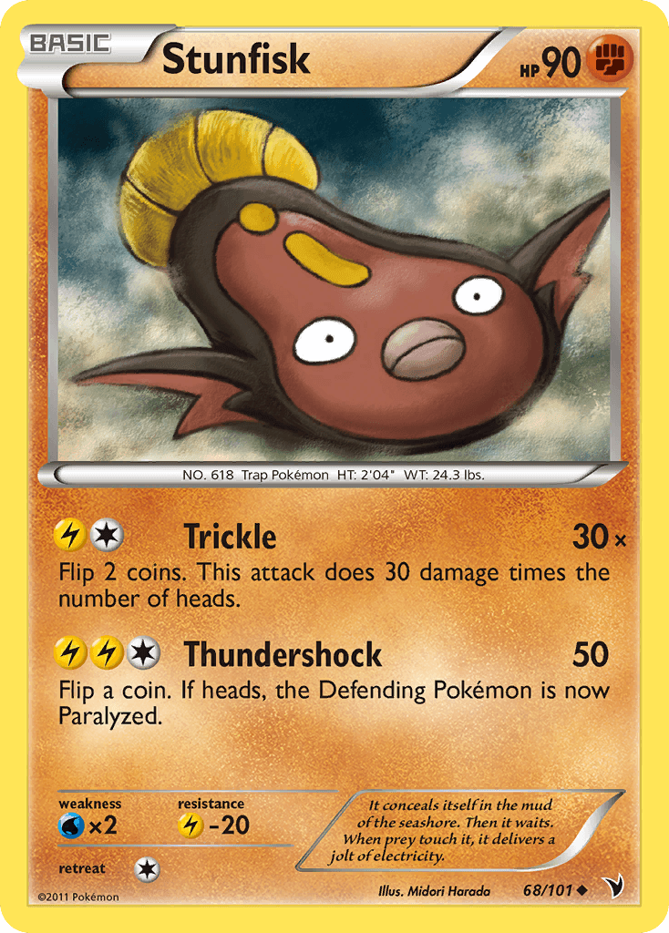 Stunfisk Pokémon card