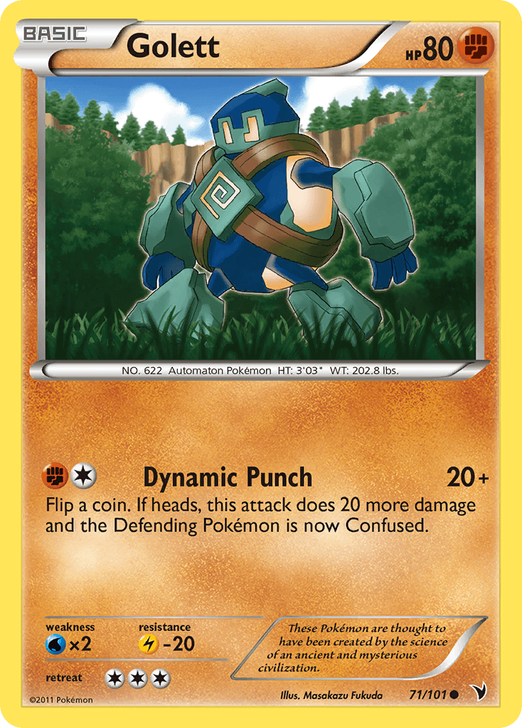 Golett Pokémon card