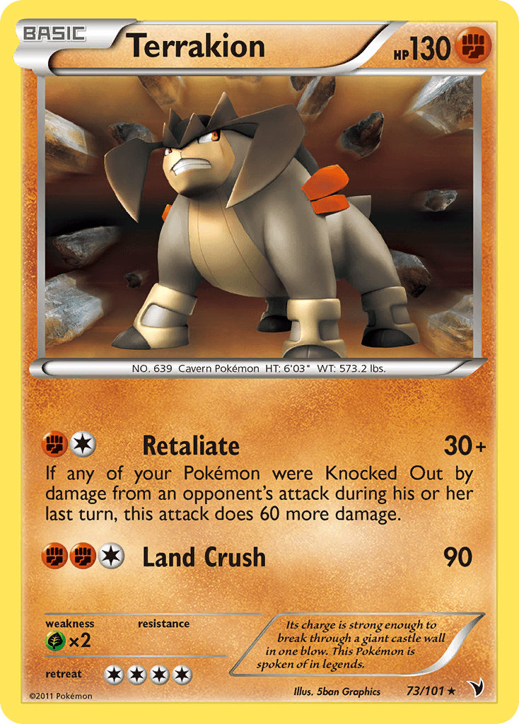 Terrakion Pokémon card
