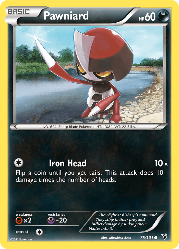 Pawniard Pokémon card