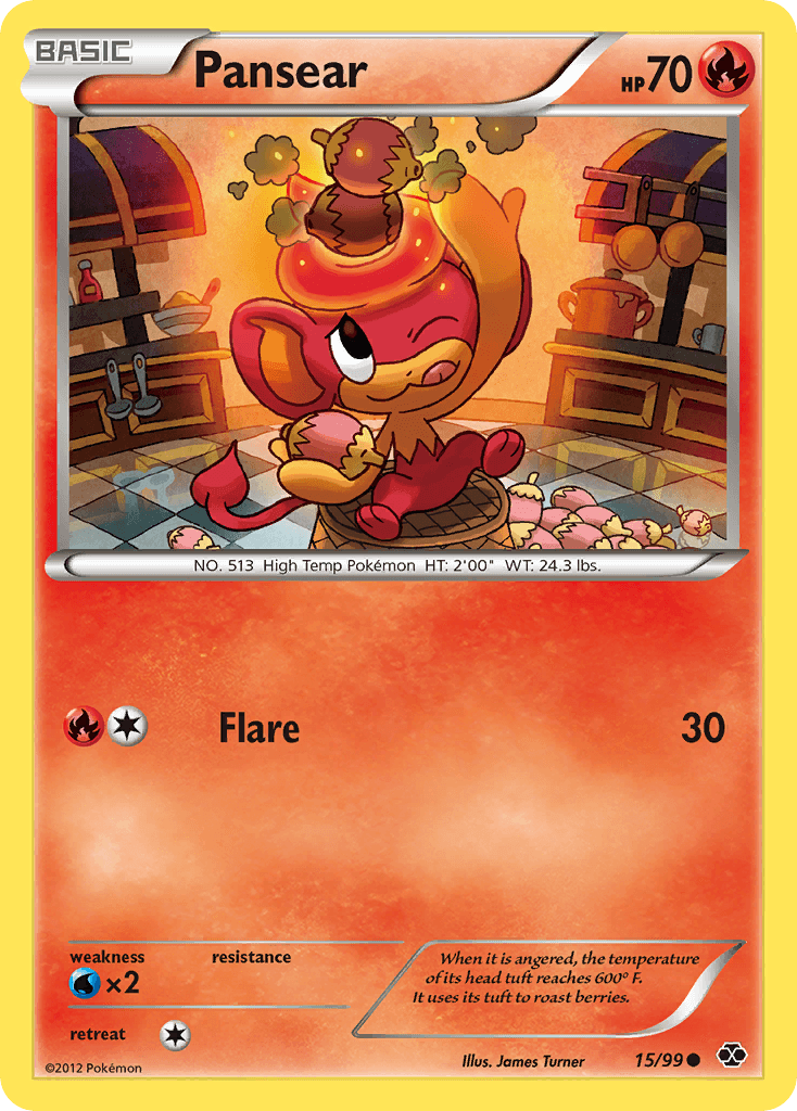 Pansear Pokémon card