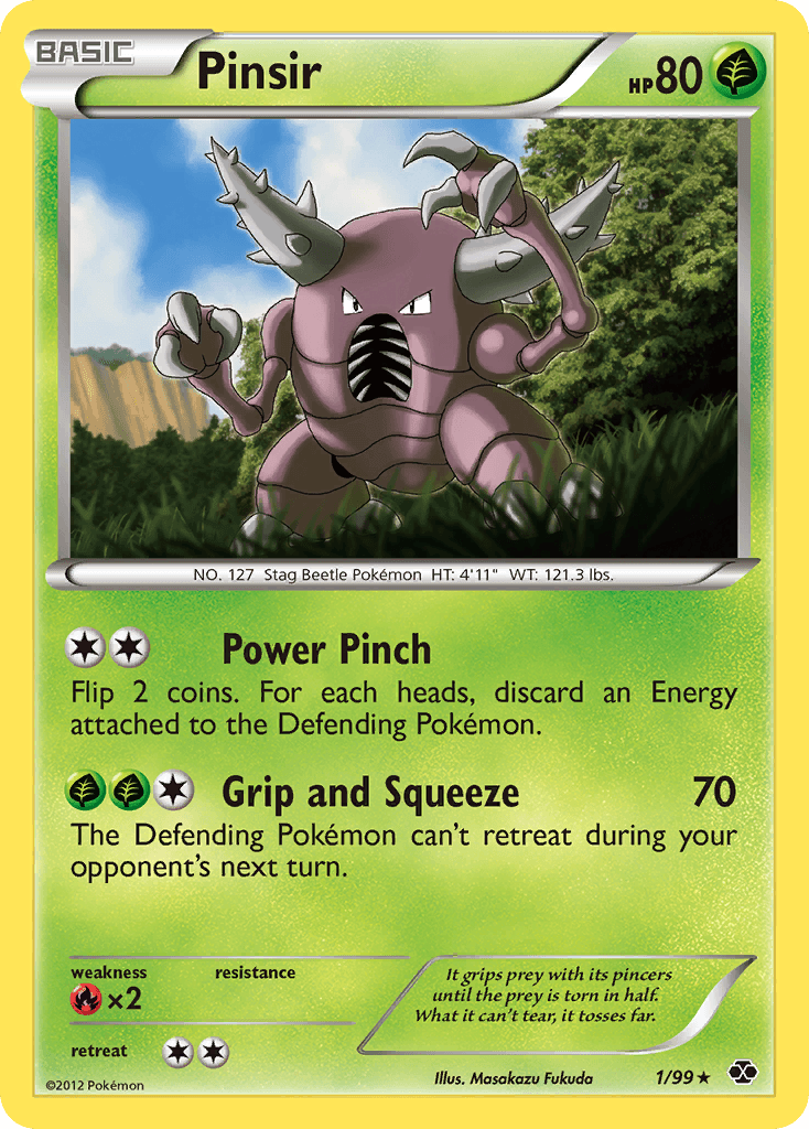 Pinsir Pokémon card