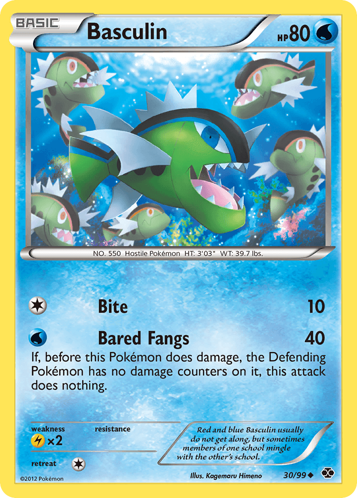 Basculin Pokémon card