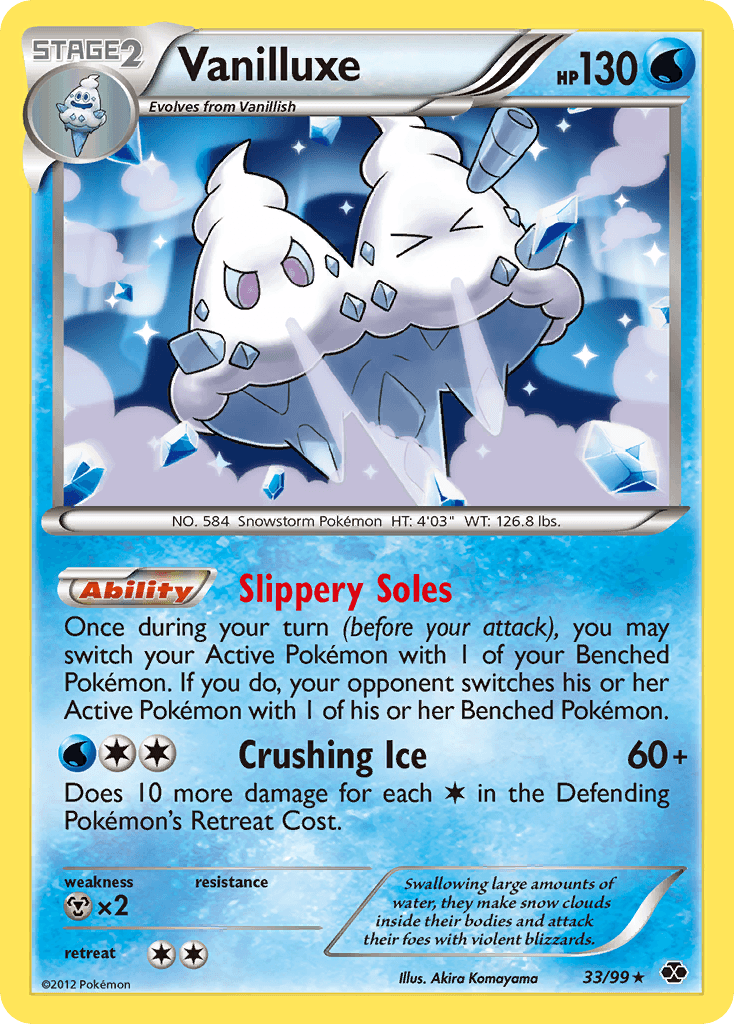 Vanilluxe Pokémon card