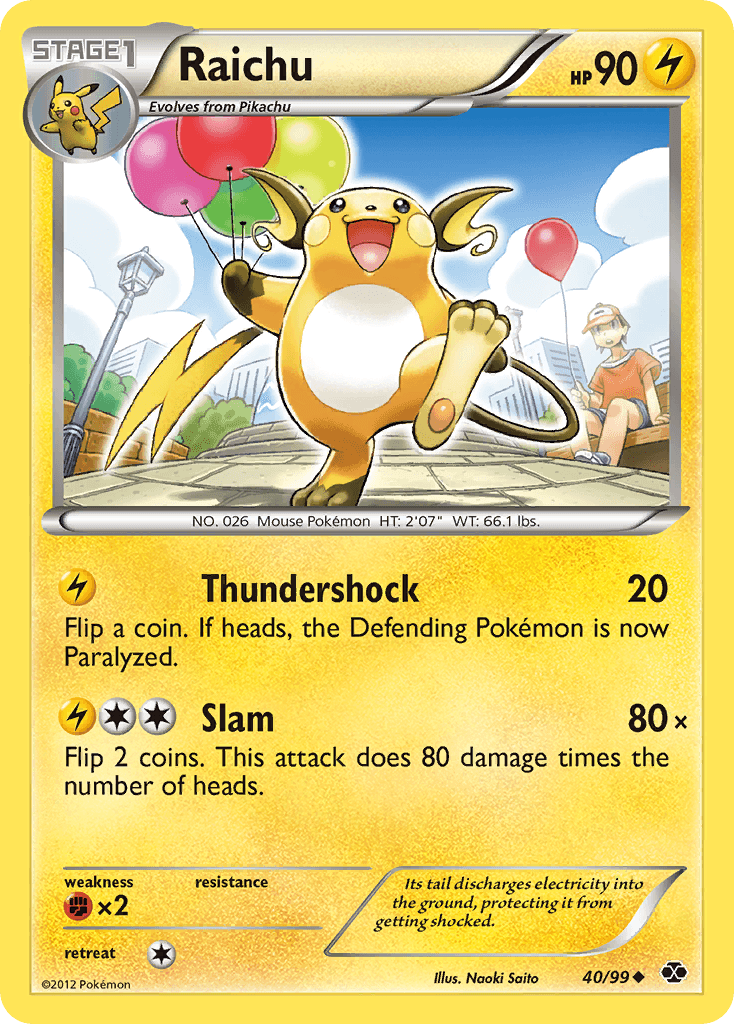 Raichu Pokémon card