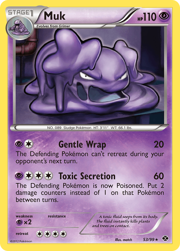 Muk Pokémon card