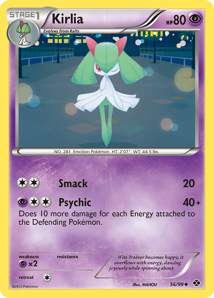 Kirlia Pokémon card
