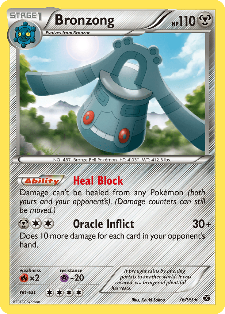 Bronzong Pokémon card