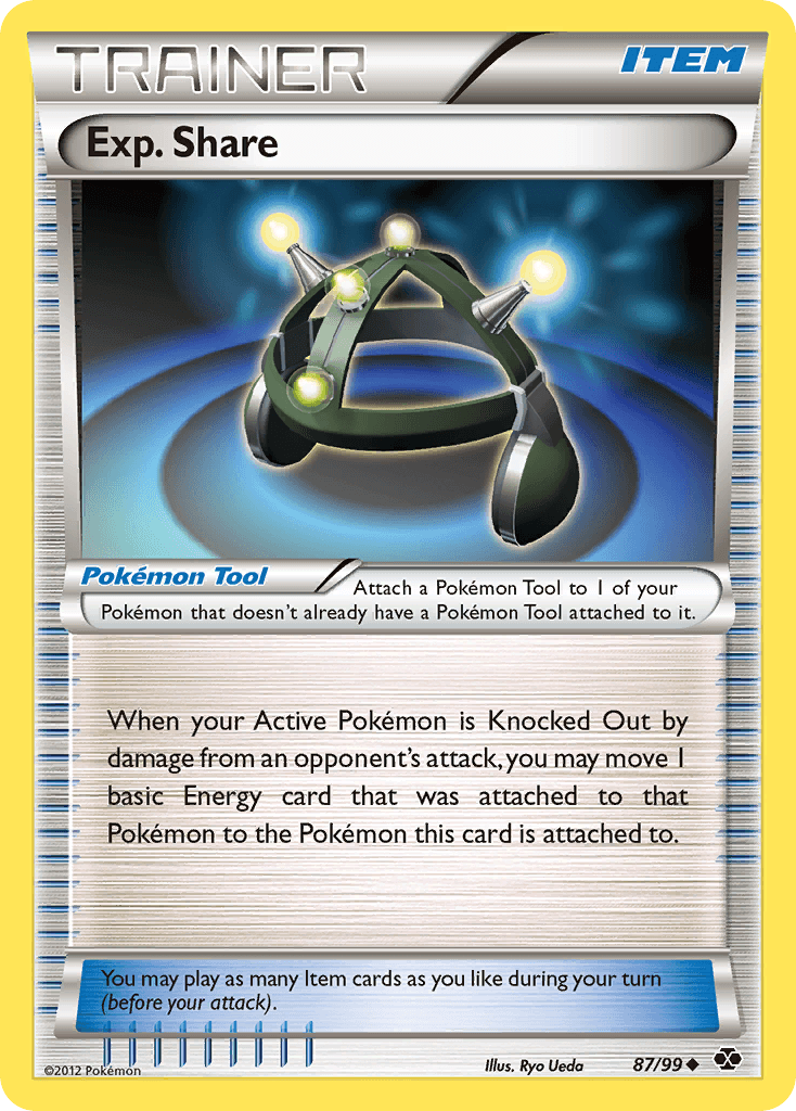 Exp. Share Pokémon card