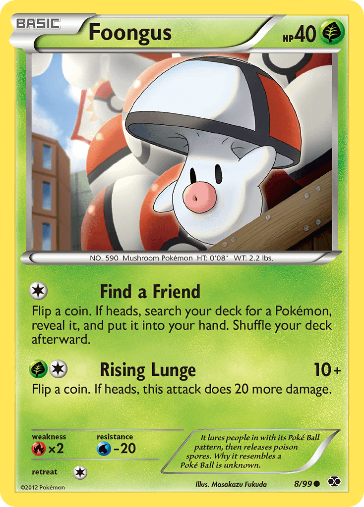 Foongus Pokémon card