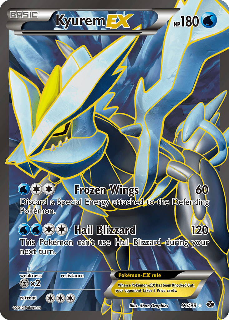 Kyurem-EX Pokémon card