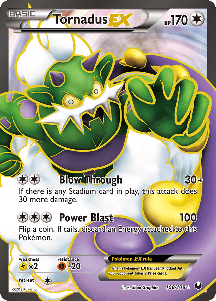 Tornadus-EX Pokémon card