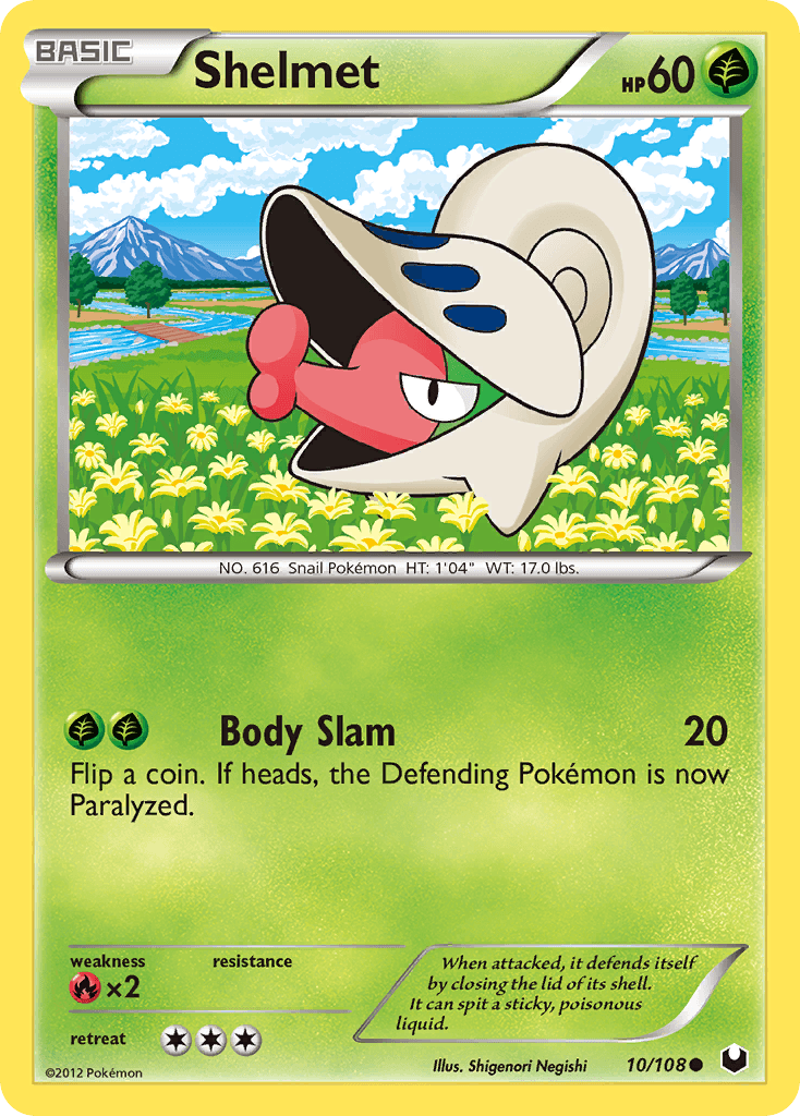 Shelmet Pokémon card