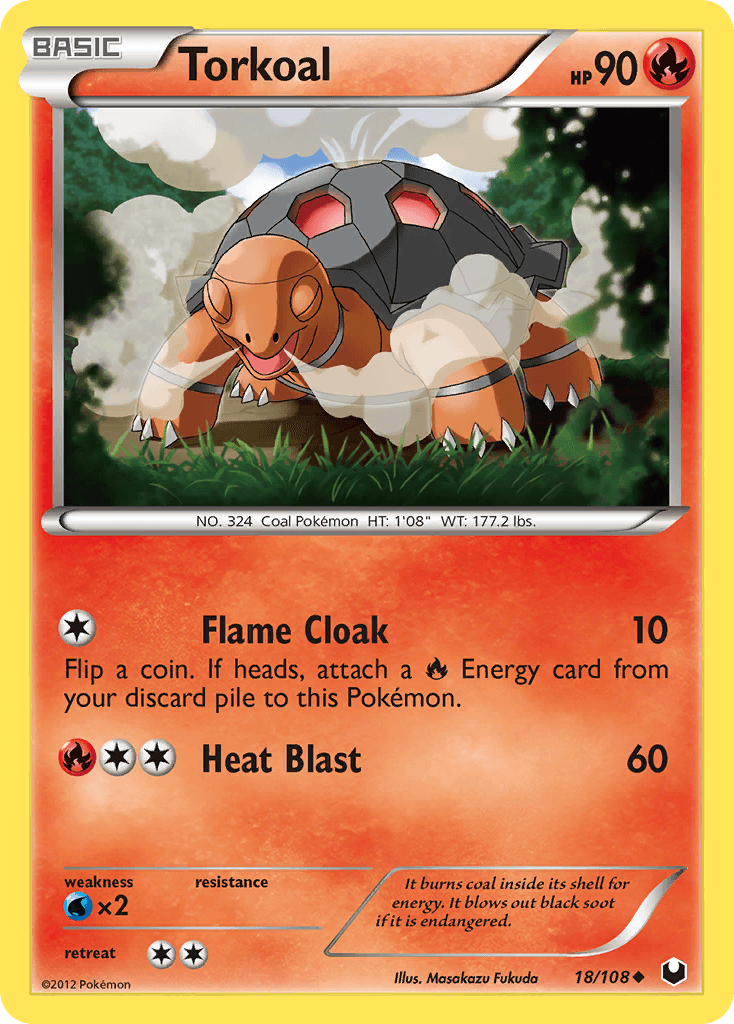 Torkoal Pokémon card