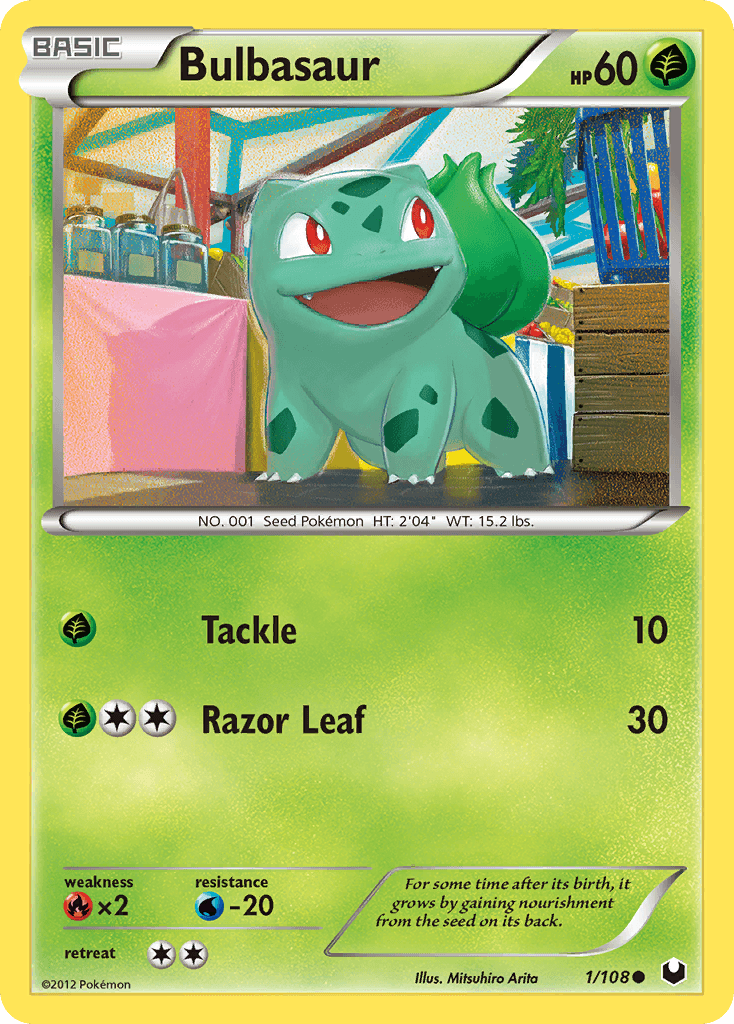 Bulbasaur Pokémon card