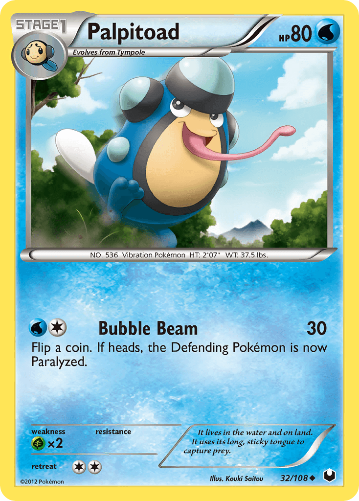Palpitoad Pokémon card