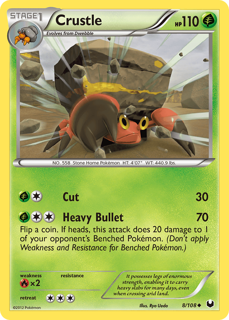 Crustle Pokémon card
