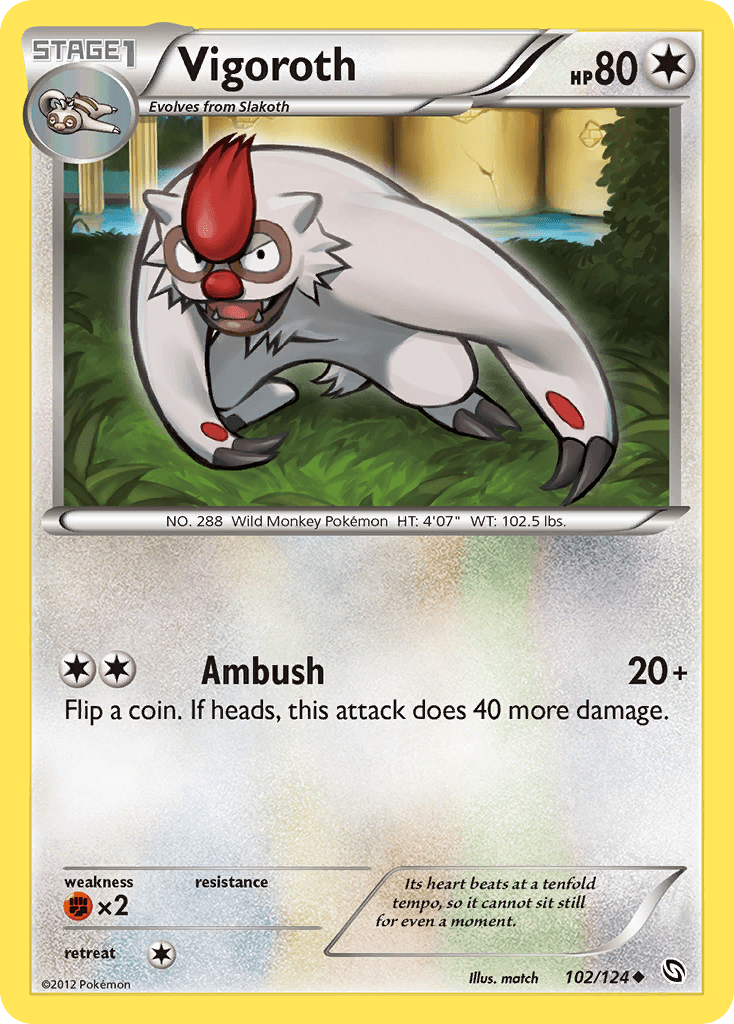 Vigoroth Pokémon card