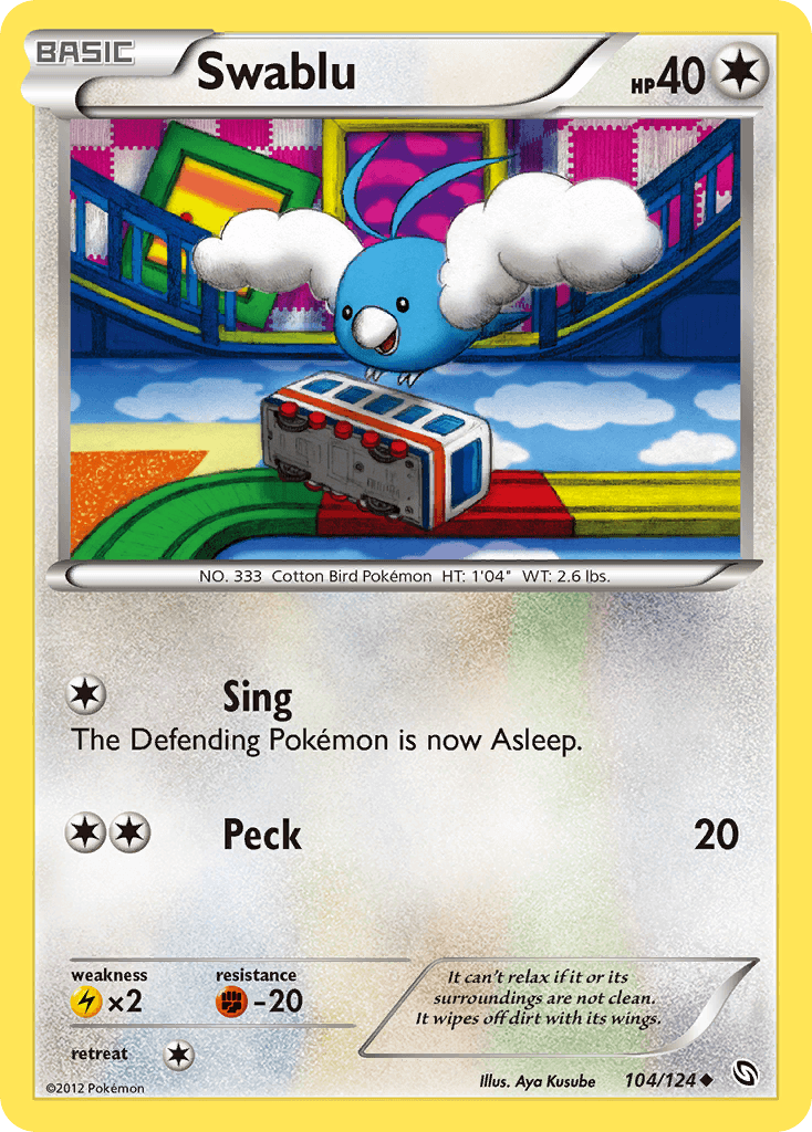 Swablu Pokémon card