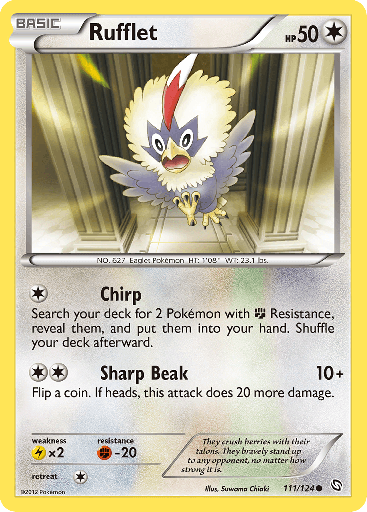 Rufflet Pokémon card